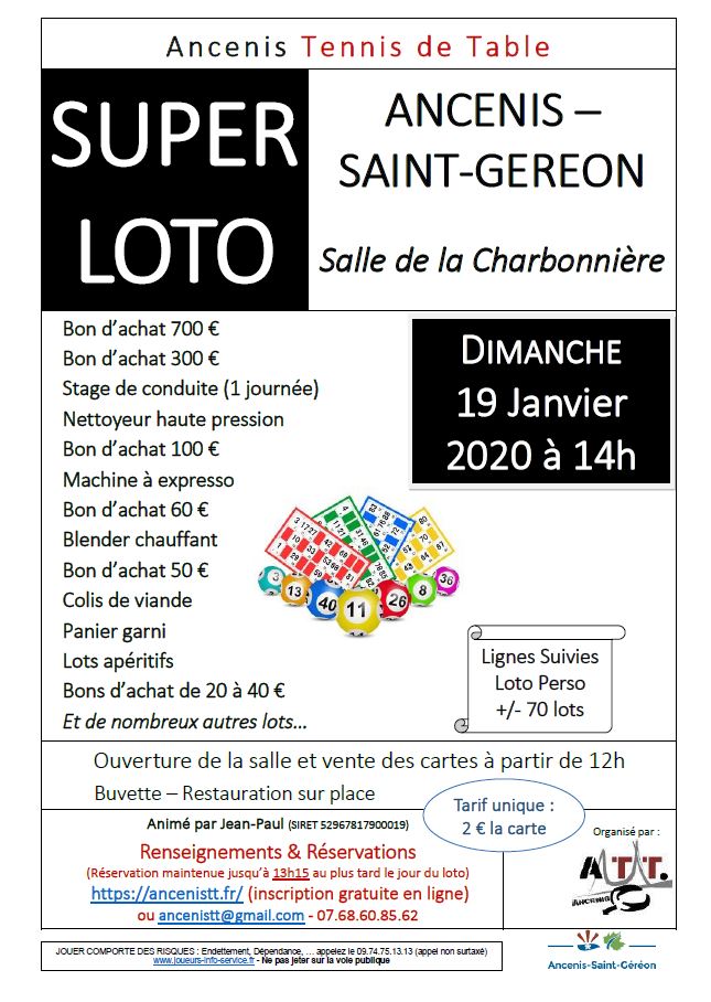 Affiche loto ATT