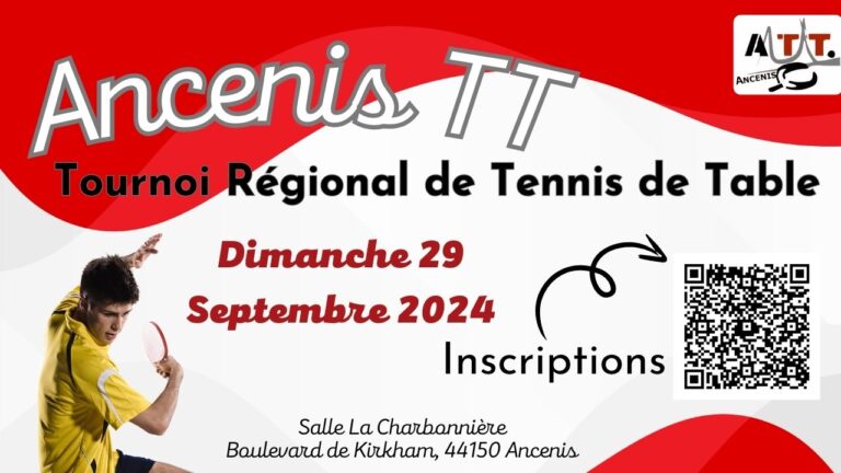 Tournoi Régional le 29 Septembre