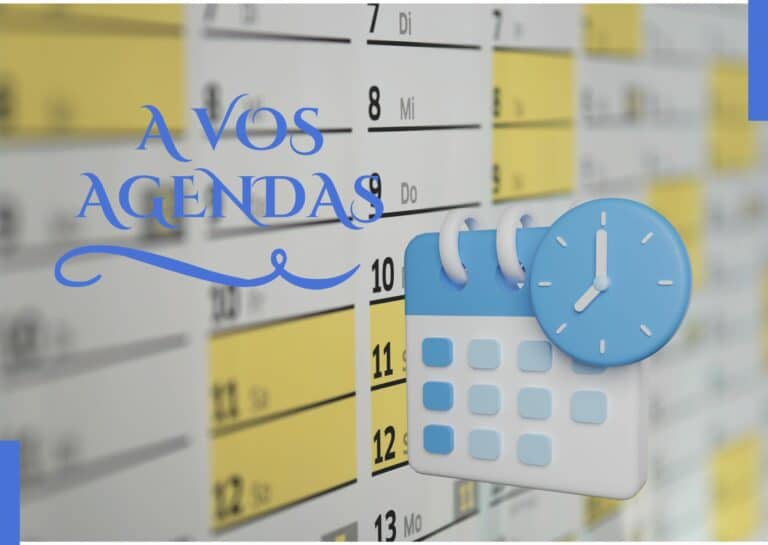 A vos agendas