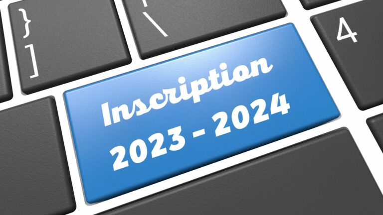 Image d'illustration d'un clavier présentant le mot inscription