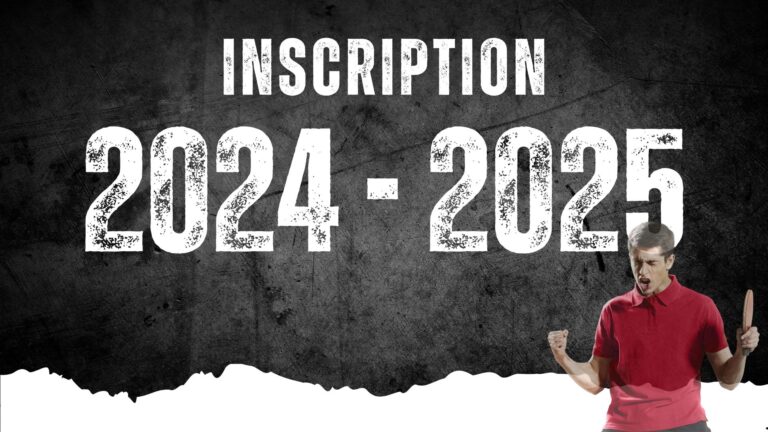 Inscription 2024-2025
