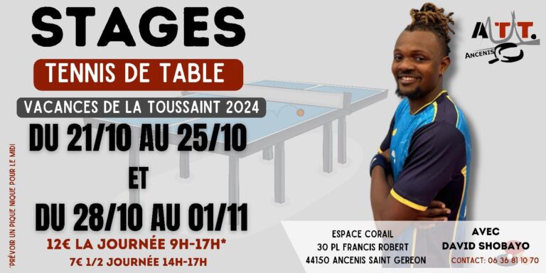Stage de la Toussaint