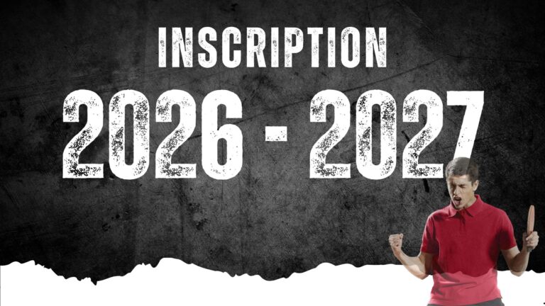 Inscription 2026-2027